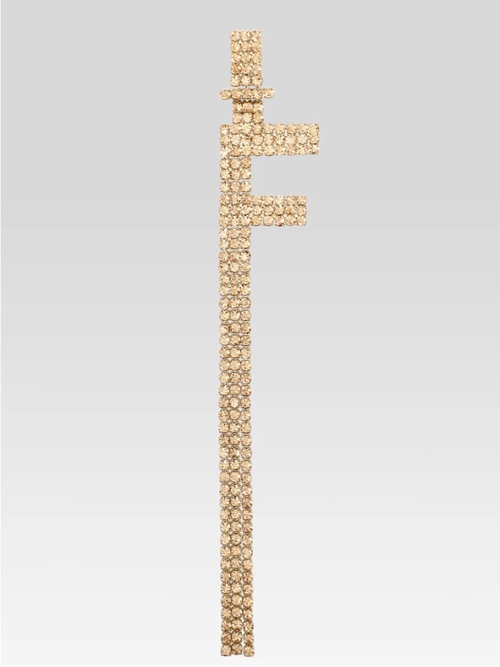 RETROFETE ALPHABET EARRING - F